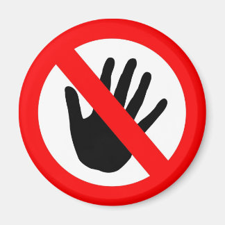 Niet aanraken magneet