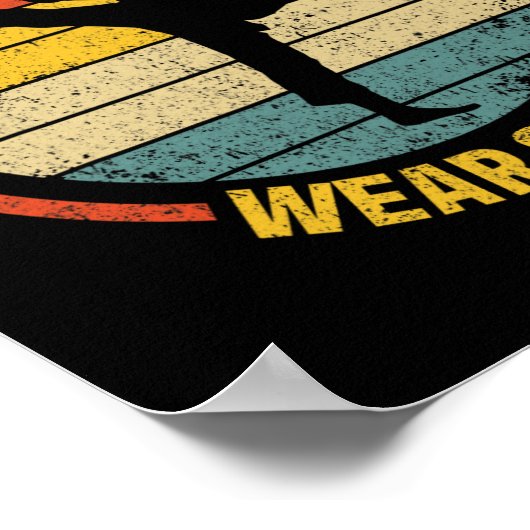 niet alle atleten Draag schokken in Karat Poster (Hoek)