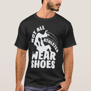 Niet alle atleten dragen schoenen Duiker T-shirt