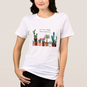 Niet alle dagen hebben doornen cactus Bloemen Tri-Blend Shirt