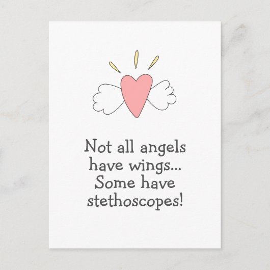 Niet alle engelen hebben vleugels en sommige hebbe briefkaart (Voorkant)