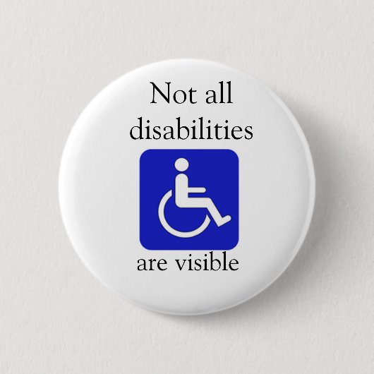 Niet alle Gehandicapten zijn Zichtbare Button (Voorkant)