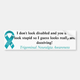 Niet alle handicaps zijn zichtbaar... bumpersticker