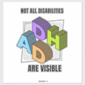 Niet alle handicaps zijn zichtbaar sticker (Vel)