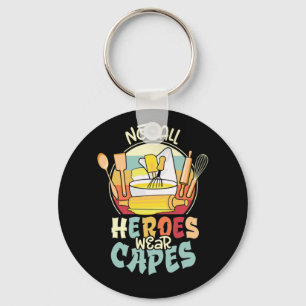 Niet alle helden dragen capes school lunch dames sleutelhanger