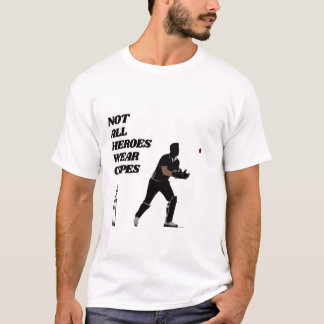 Niet alle Heroes Draag Cricket Capes Wicket Keeper T-shirt