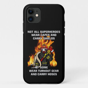 Niet alle Superhelden...brandweerman iPhone 11 Hoesje
