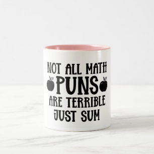 Niet Alle Wiskunde Grappen Leuk Wiskunde Tweekleurige Koffiemok