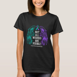 Niet alle wonden zijn zichtbaar Preventie van zelf T-shirt