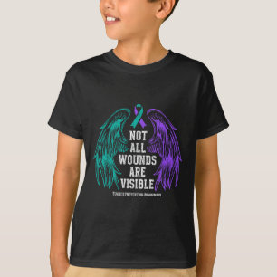 Niet alle wonden zijn zichtbaar Suïcidepreventie b T-shirt