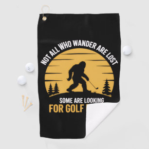 Niet alle zwervers zijn verloren Golfbal Club Bigf Golfhanddoek
