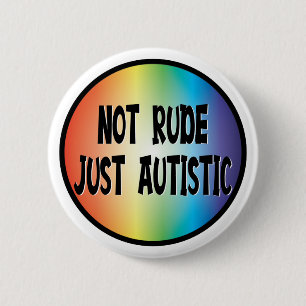 Niet alleen autistisch Autisme-acceptatie Ronde Button 5,7 Cm