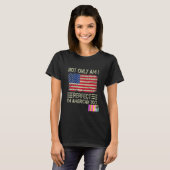 Niet alleen ben ik perfect Ik ben Amerikaans-Ameri T-shirt (Voorkant volledig)