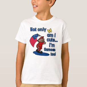 Niet alleen ben ik schattig, ik ben Samoaan te vee T-shirt