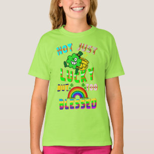 Niet alleen geluk, maar ook gezegend t-shirt