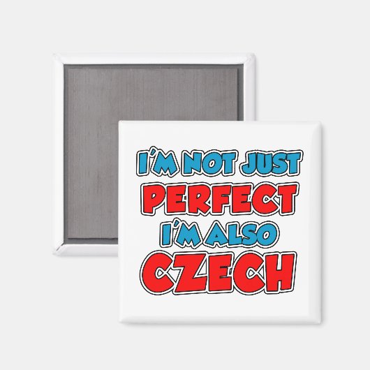 Niet alleen perfecte Tsjechische Magnet Magneet (Voorkant / Achterkant)