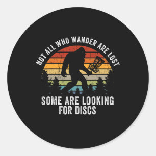 Niet Allemaal Wie Dwalen Zijn Verloren Disc Golf B Ronde Sticker