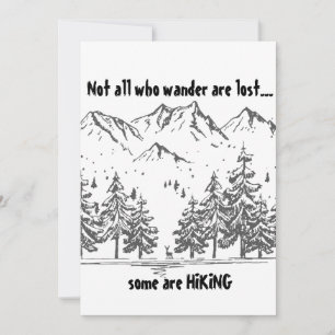 Niet Allemaal Wie Wandelen zijn Verloren Leuk WAND Kaart