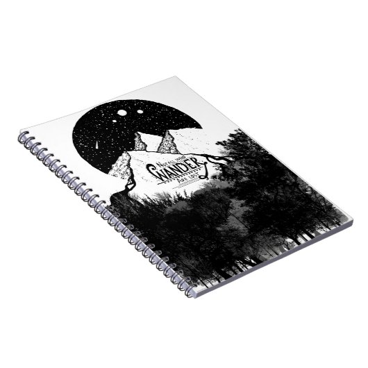 Niet allen die WANDER zijn verloren illustratie ci Notitieboek (Rechterzijde)