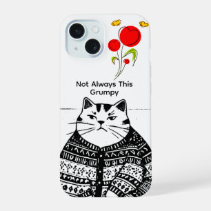 Niet Altijd Chagrijnige Kat Phonehoes iPhone 15 Hoesje