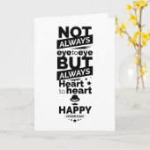 Niet altijd eendrachtig, maar altijd van harte  kaart (Gele Bloem)