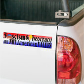 NIET-Amerikaanse waarden Bumpersticker (Op Truck)