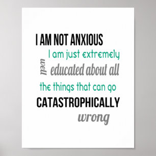 Niet Angstig (standaard fotolijst formaat) Poster