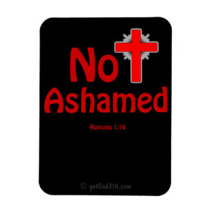 Niet Ashamed Black heeft God316.com Jesus Magneet