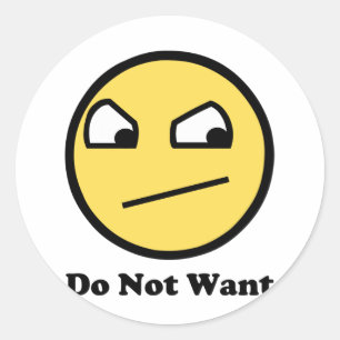 Niet Awsome wil niet Ronde Sticker