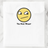 Niet Awsome wil niet Ronde Sticker (Tas)