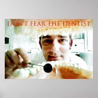 niet bang voor de tandarts poster