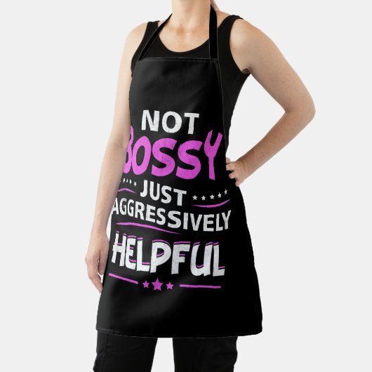 Niet bazig gewoon agressief behulpzaam grappig Gez Schort (Insitu)