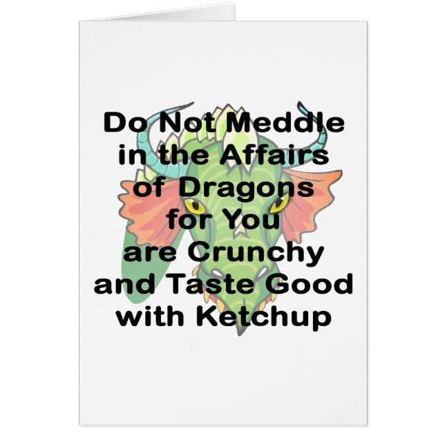 Niet bedachtzaam zwarte drakenkop (Voorkant)