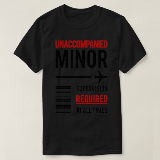 Niet-begeleide minderjarige t-shirt (Design voorkant)