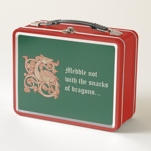 "Niet bemoeien..." Metalen Lunchbox (Voorkant)