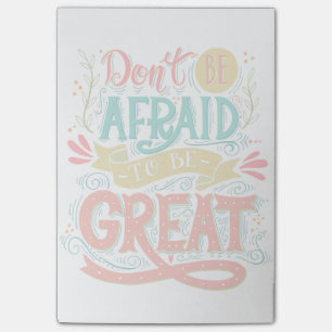 Niet ben Bang Groot te zijn Post-it® Notes