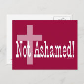 Niet Beschaamd! Het 1:16 van Romeinen (met Kruis) Briefkaart (Voorkant / Achterkant)