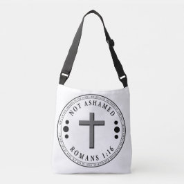 Niet beschaamd voor de Christelijke Bijbelse Verse Crossbody Tas