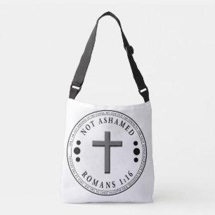 Niet beschaamd voor de Christelijke Bijbelse Verse Crossbody Tas
