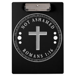 Niet beschaamd voor de Christelijke Bijbelse Verse Klembord