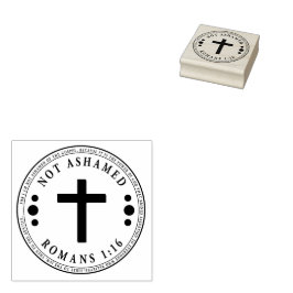 Niet beschaamd voor de Christelijke Bijbelse Verse Rubberstempel