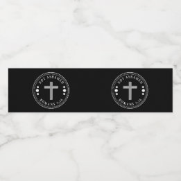 Niet beschaamd voor de Christelijke Bijbelse Verse Waterfles Etiket