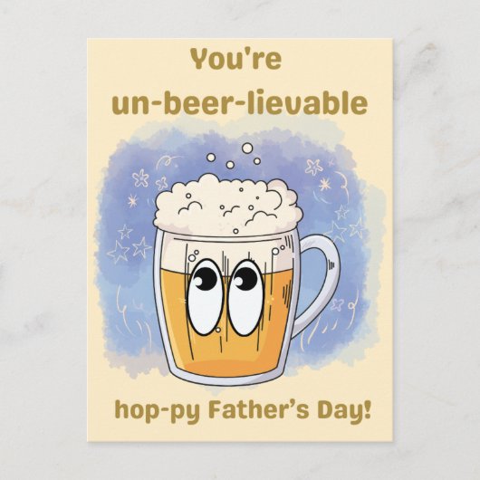 niet-bier-leefbaar - Limited Vaderdag Edition Briefkaart (Voorkant)