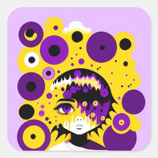 Niet-binaire cirkel stickers (Voorkant)