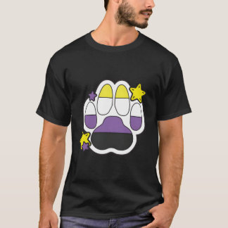 Niet-binaire Furry Paw LGBTQ maand Gay Rights Prid T-shirt