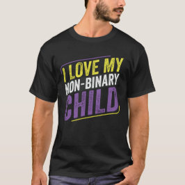 Niet-binaire ik hou van mijn niet-Binaire Kind LGB T-shirt