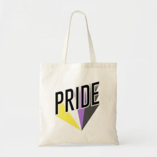 Niet-binaire Pride Burst Tote Bag