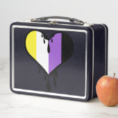 Niet-binaire trots druppelend hart (In situ)