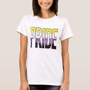 Niet-binaire trots woord t-shirt