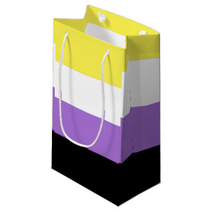 Niet-binaire trotsvlag klein cadeauzakje